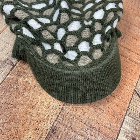 Vintage Rasta World Olive Green Knit Dreads Hat Cotton Dreadlock Made in Korea - Picture 5 of 5